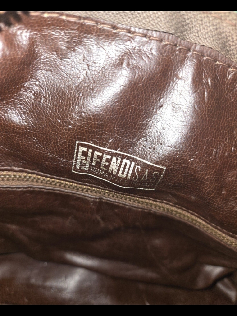 Authentic Fendi Zucca FF Monogram Canvas & Leather Boston Bag – Vintage - Picture 5 of 16